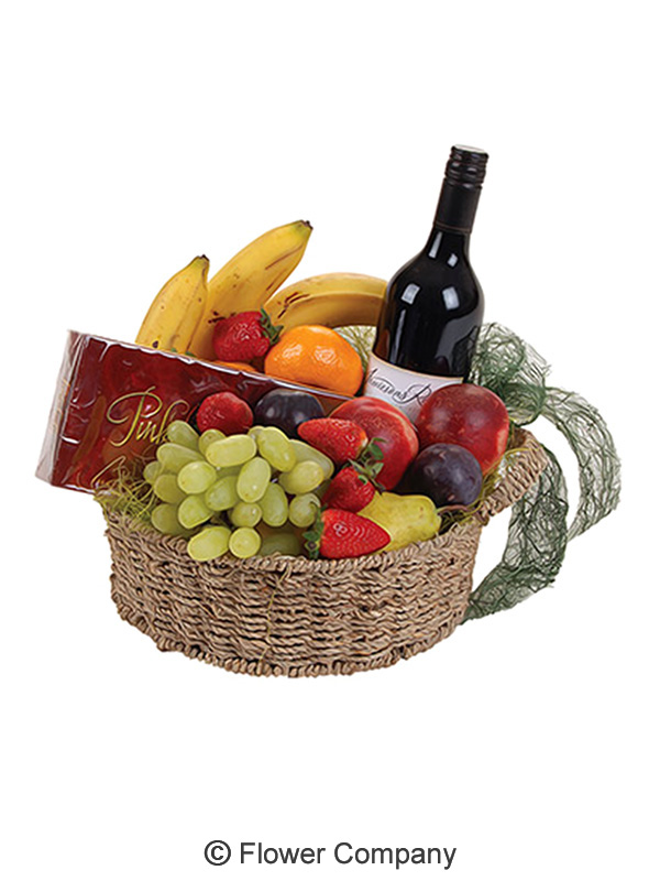 DF-70  Basket Fruit Chocolate and wine