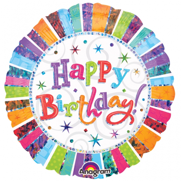 Foil Helium Balloon - Happy Birthday