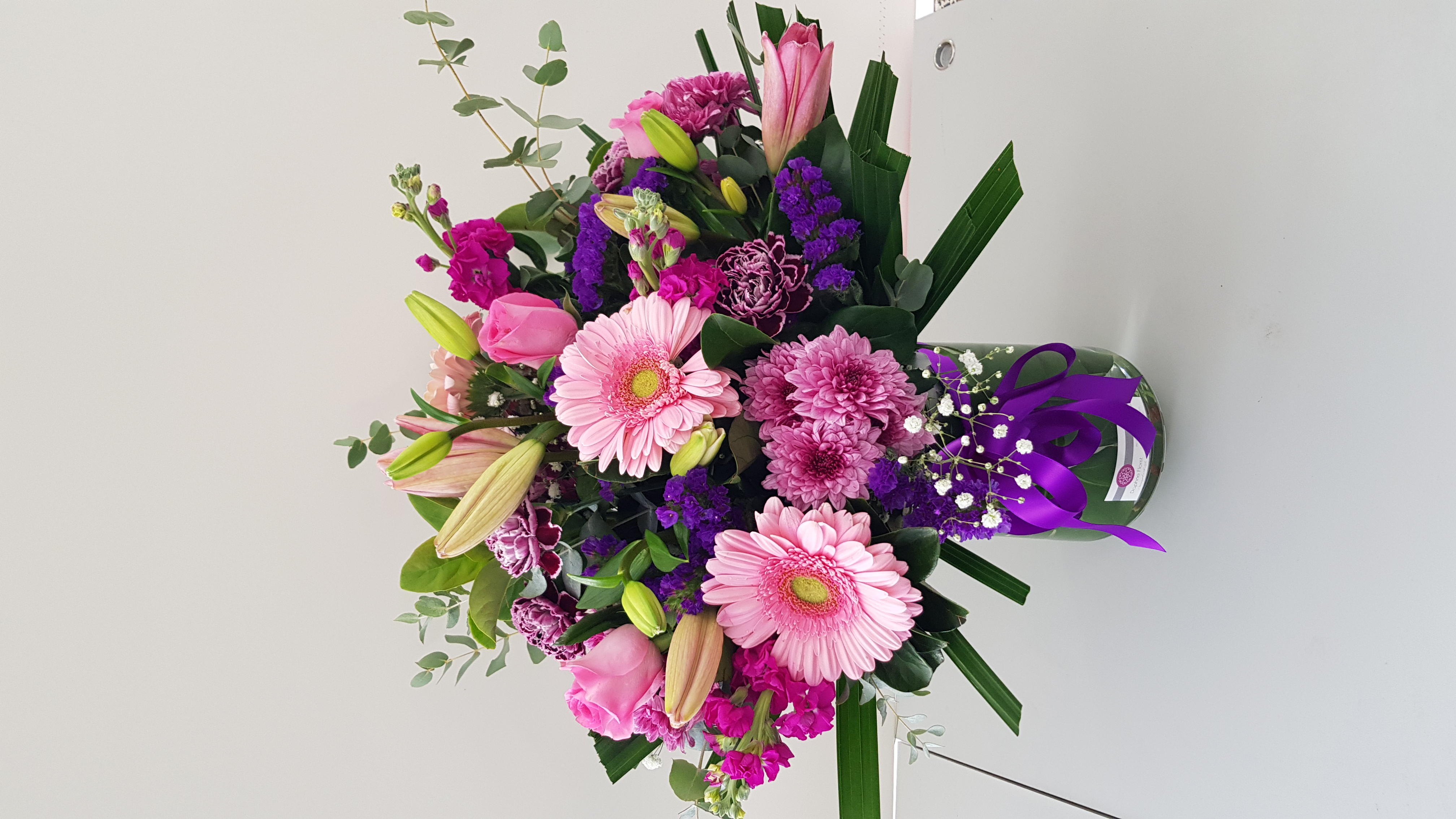 DF 30 - Pink and Purple Vase Arrangement