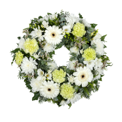 Wreath - Green and White 