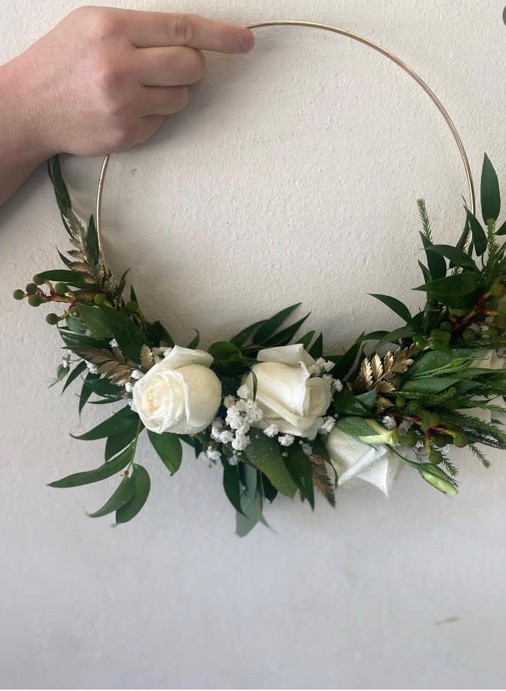 WDF 25 -  Gold and white hoop 